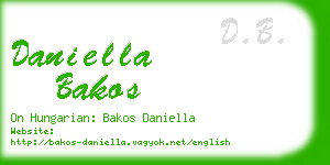 daniella bakos business card